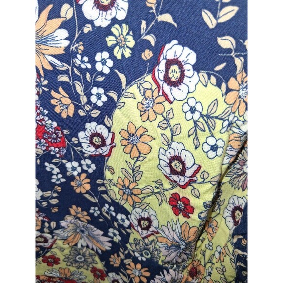 NWT 89th & Madison Multicolor Floral Short Sleeve V-neck Long Dress Sz 3X - Picture 2 of 3